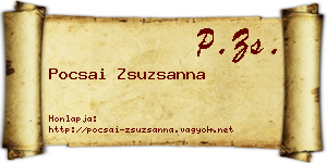 Pocsai Zsuzsanna névjegykártya