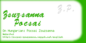 zsuzsanna pocsai business card